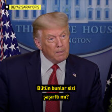 Başkan Trump basın toplantısını terk etmek zorunda kaldı