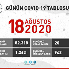 Günün COVID-19 tablosu açıklandı: İyileşenlerin sayısı 232 bin 913'e çıktı