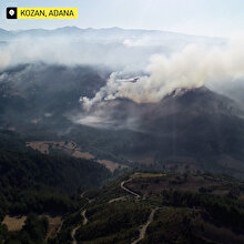 Adana Kozan'daki yangın kontrol altına alınmak üzere