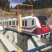 Gayrettepe-İstanbul Havalimanı Metrosu'nda ilk tren raylara indi