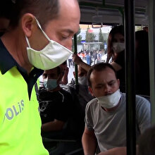 Maske takmayan yolcu için otobüsü polis noktasına sürdü