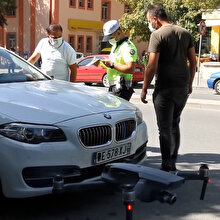 Erzincan'da drone ile COVID-19 denetimi
