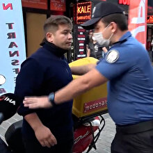 Tuzla'da maskesiz şahıstan polise ilginç tehdit