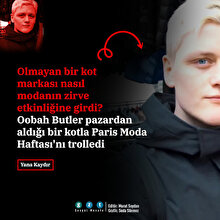 Pazardan aldığı kotla Paris Moda Haftası'nı trolledi