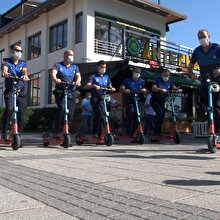 Tuzla zabıta ekipleri artık denetlemeleri elektrikli scooterlarla yapıyor