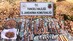 Tunceli'de terör operasyonu: Silah ve mühimmat ele geçirildi