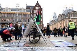 Dutch activist holds solo protest against Israel for over four years