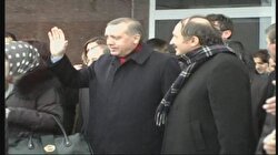 25. Kış oyunları için Erzurum a giden Erdoğan sevgi seliyle karşılandı
