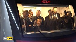 Erdoğan yeni metro açılışına katıldı