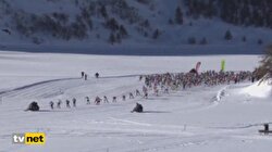 İsviçre'de kayak maratonu