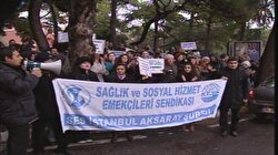 Sağlıkçıların eylemi