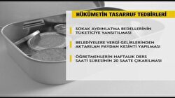 Tasarruf tedbirleri yolda