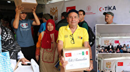 TİKAdan Meksikada gıda kolisi yardımı
