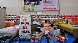 Yetim ve öksüz çocukların dilekleri bayram hediyeleri oldu