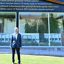 Bakan Uraloğlu 15 Temmuz darbe teşebbüsüyle mücadelede kilit noktalardan TÜRKSAT'ı ziyaret etti 