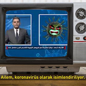 Arap kanalı 'koronavirüs'le röportaj yaptı