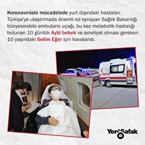 Sağlık Bakanlığı ambulans uçağından bir gecede iki operasyon