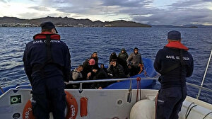 Bodrum açıklarında geri itilen 19 kaçak göçmen kurtarıldı