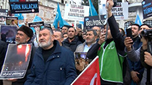 İstanbul'da Çin'in Sincan Uygur Özerk Bölgesi'nde uyguladığı politikalar protesto edildi
