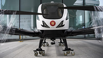 The world's first passenger-carrying drone display in Guangzhou