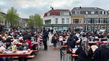 Muslims, Dutch city’s residents enjoy iftar meal in Ramadan
