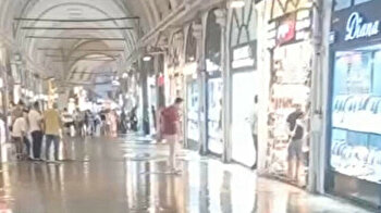 Istanbul's landmark Grand Bazaar flooded after thunderstorm