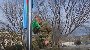 Aliyev kisses Azerbaijan flag in Qubadli after Karabakh liberated from Armenian occupation