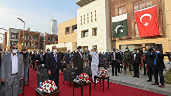 Cavusoglu inaugurates Turkey's newly constructed consulate building in Karachi