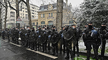 French people protest government's controversial security bill