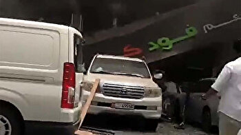 لحظة وقوع انفجار عنيف داخل مطعم بمدينة أبو ظبي