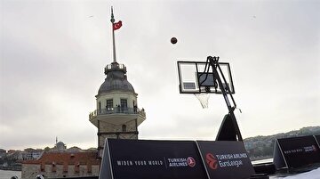 Final Four için İstanbul'un 4 farklı tarihi yerinden basket attılar