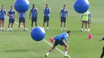 Leganes takımından ilginç antrenman çalışması