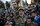 Şehitler ölmez vatan bölünmez, En büyük asker bizim asker, Karabağ bizimdir bizim kalacak ve Başını dik tut şehit anası şeklinde sloganlar atan vatandaşlar hep birlikte Haydar Aliyev anıtına yürüdü. 