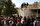 Müslümanlar, İsrail güçlerinin kurduğu turnikeden geçerek Harem-i İbrahim Camii avlusuna girdi.