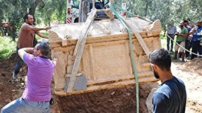 Ancient Roman tomb found in Bursa olive grove