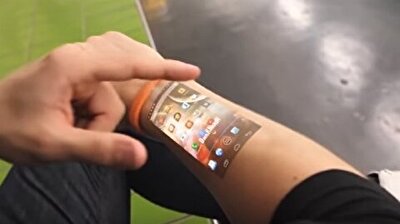 ساعة فريدة من نوعها تحول ذراعك لشاشة لمس