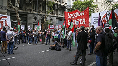 الأرجنتين.. مظاهرة في اليوم التضامن العالمي مع الشعب الفلسطيني