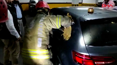 Baby accidentally locks himself in car in Turkey