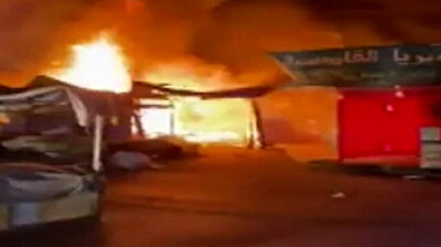 Scary fire takes over Amman’s biggest marketplace