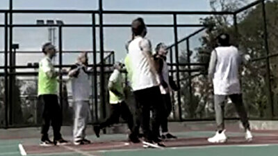Turkey shares footage of Erdogan playing basketball with ministers