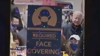 Biden saunters around market without mask during Thanksgiving