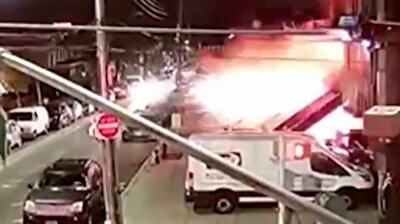 New York home explosion hurls ball of fire into street