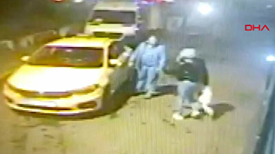 Female tourist nearly crushed by bus after taxi driver pushes her in Istanbul