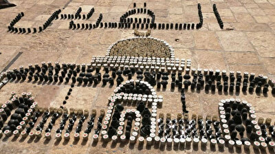 Palestinians build stunning Dome of the Rock replica using Israeli shell casings, grenades