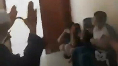 Brave Palestinian family stays put after Israeli bomb falls nearby