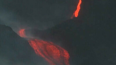 Guatemalans pray as Pacaya volcano erupts all around them