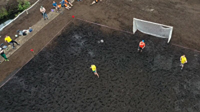Belarus organizes swamp football tournament