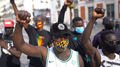 Activists protest racism in Spain’s Madrid