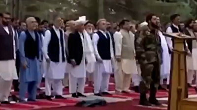 Moment rockets landed near Afghan presidential palace in Kabul