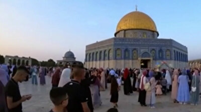 Eid al-Adha prayers held at Aqsa Mosque in Jerusalem